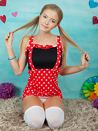 UhTeens presents: This gorgeous naked teen cock gobbler has plenty of fun with revealing her sweet tits and her hot smile