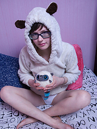 UhTeens presents: Innocent teen cutie does something really naughty to her daddy before bedtime and she really seems to like it