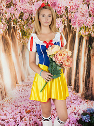 UhTeens presents: This blonde cutie has the right kind of shapes to show off and she is not shy to go all in and throw her cloths on the ground.