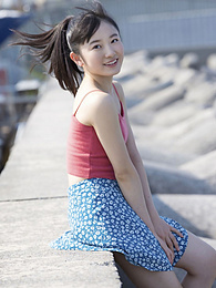 UhTeens presents: Asian teen Chisaki Morito demonstrates her tiny tits and demonstrates her exposed body outdoors